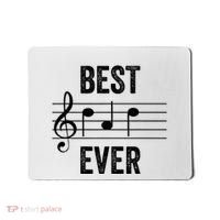 Music Notes Funny Fathers Day Present Best Dad Ever Mousepad thumb 0