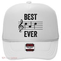 Music Notes Funny Fathers Day Present Best Dad Ever Hat thumb 0