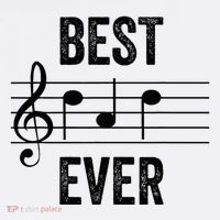 Music Notes Funny Fathers Day Present Best Dad Ever Golf Towel thumb 3