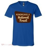 Monongahela National Forest West Virginia Wv Souvenir Gift V-Neck T-Shirt thumb 0