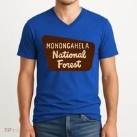 Monongahela National Forest West Virginia Wv Souvenir Gift V-Neck T-Shirt thumb 2