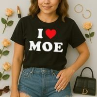 Moe Name Gift I Love Moe Heart Moe Comfort Colors Boxy T-Shirt thumb 2