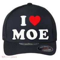 Moe Name Gift I Love Moe Heart Moe Flexfit Unipanel Trucker Cap thumb 0