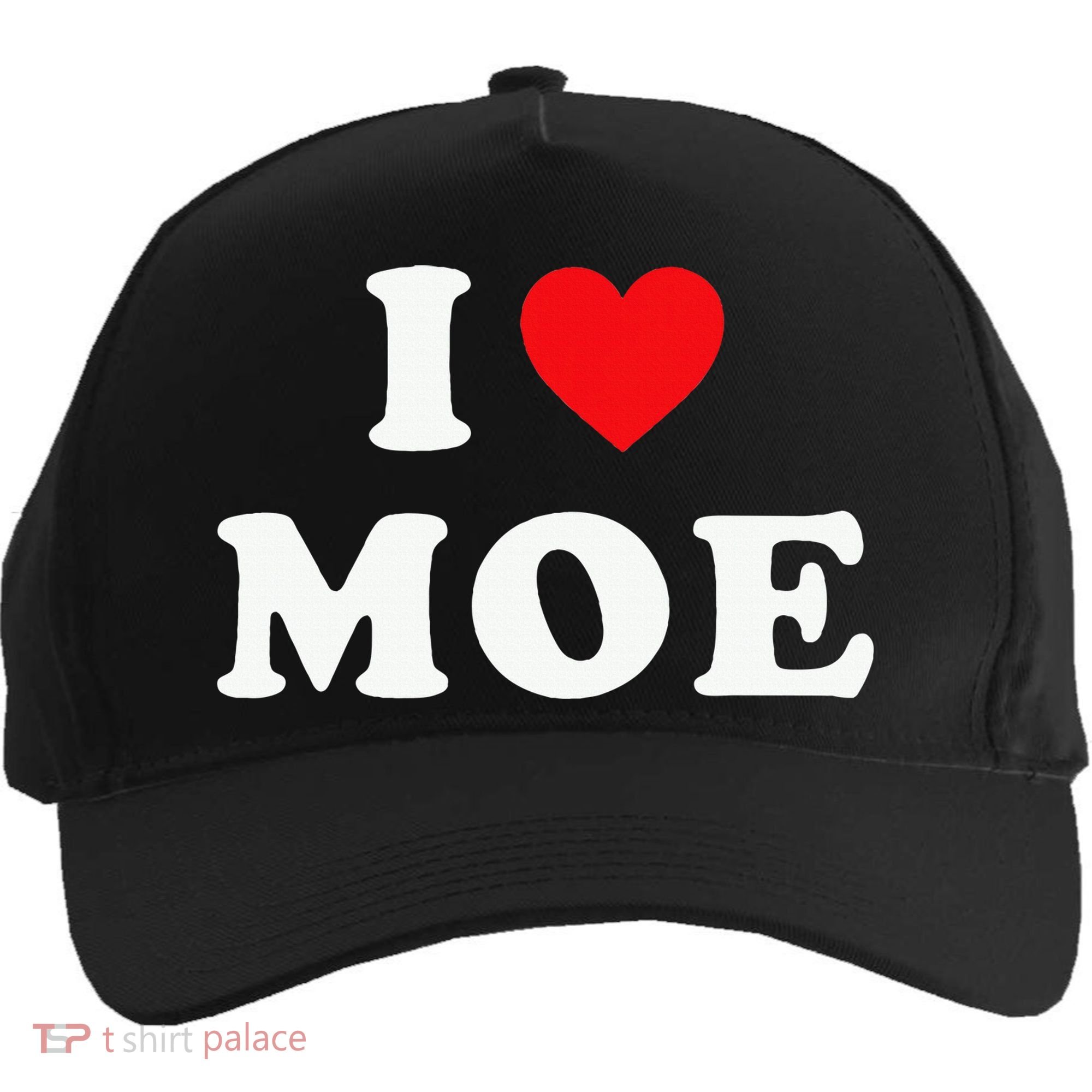 Moe Name Gift I Love Moe Heart Moe Five-Panel Snapback Cap