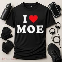 Moe Name Gift I Love Moe Heart Moe Cooling Performance Crew T-Shirt thumb 3