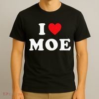 Moe Name Gift I Love Moe Heart Moe T-Shirt thumb 3