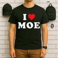 Moe Name Gift I Love Moe Heart Moe T-Shirt thumb 6
