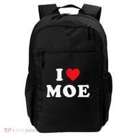Moe Name Gift I Love Moe Heart Moe Backpack thumb 0