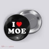 Moe Name Gift I Love Moe Heart Moe Button thumb 0