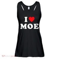 Moe Name Gift I Love Moe Heart Moe Ladies Essential Flowy Tank thumb 0