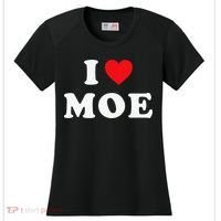 Moe Name Gift I Love Moe Heart Moe Women's Cooling Performance Crew T-Shirt thumb 0