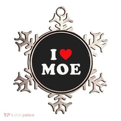 Moe Name Gift I Love Moe Heart Moe Ornament