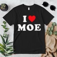 Moe Name Gift I Love Moe Heart Moe Premium T-Shirt thumb 2