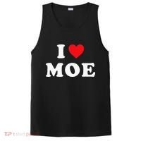 Moe Name Gift I Love Moe Heart Moe PosiCharge Competitor Tank thumb 0