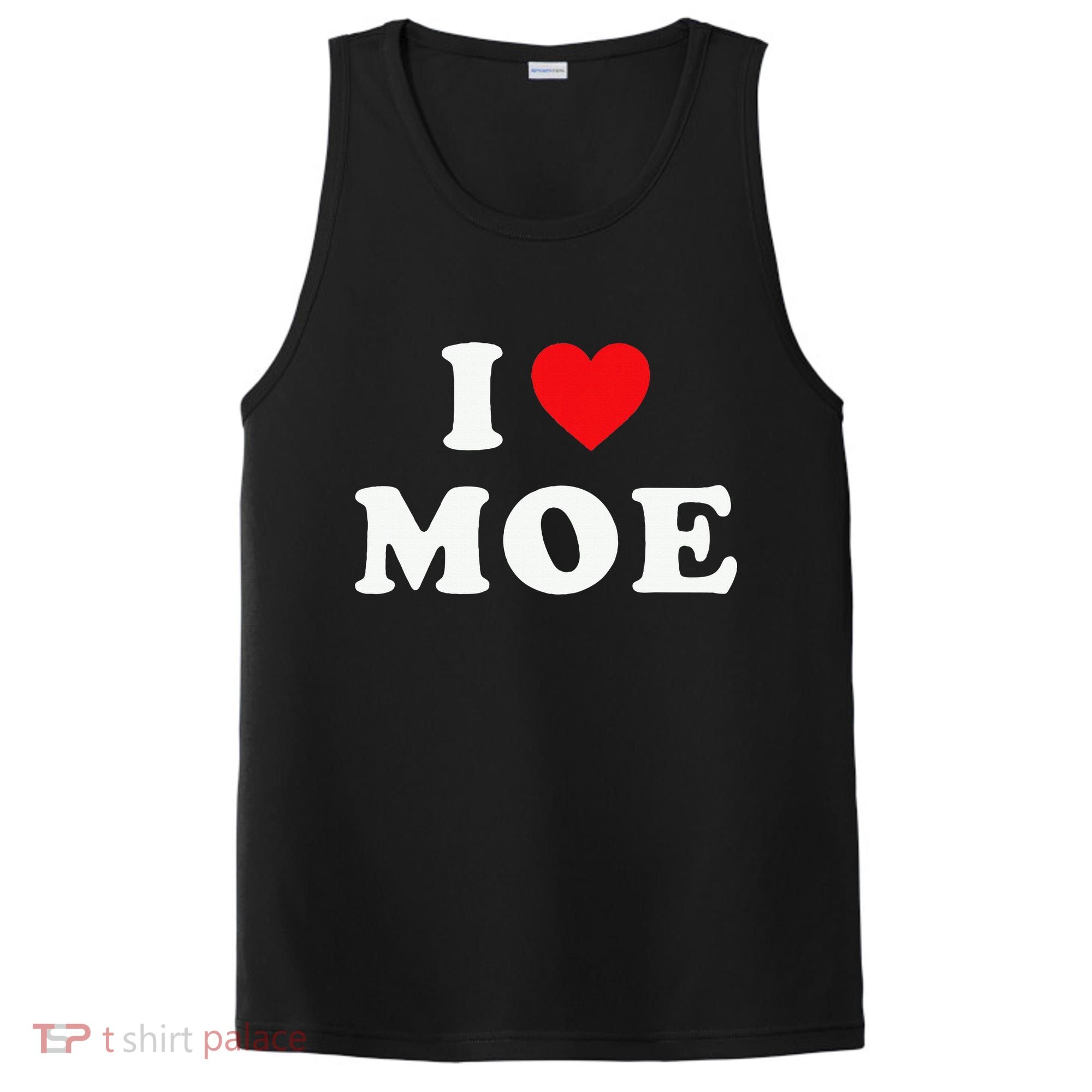 Moe Name Gift I Love Moe Heart Moe PosiCharge Competitor Tank