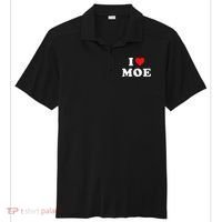 Moe Name Gift I Love Moe Heart Moe Sport-Tek Posi-UV Pro Polo thumb 0