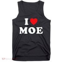 Moe Name Gift I Love Moe Heart Moe Tank Top thumb 0