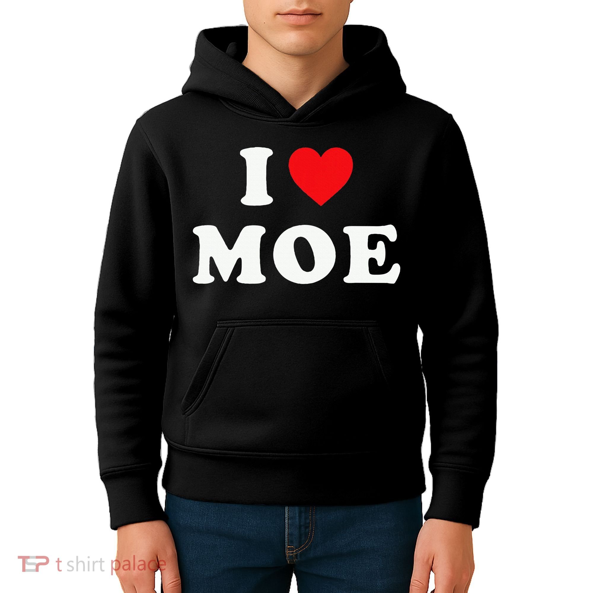 Moe Name Gift I Love Moe Heart Moe Kids Hoodie