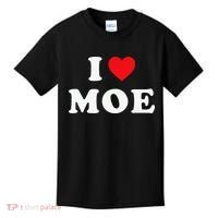 Moe Name Gift I Love Moe Heart Moe Kids T-Shirt thumb 0