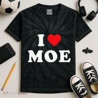 Moe Name Gift I Love Moe Heart Moe Kids Tie-Dye T-Shirt thumb 2
