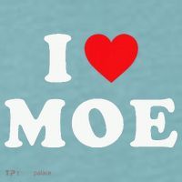 Moe Name Gift I Love Moe Heart Moe Sueded Cloud Jersey T-Shirt thumb 2