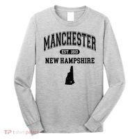 Manchester New Hampshire Est 1810 Varsity Long Sleeve Shirt thumb 0