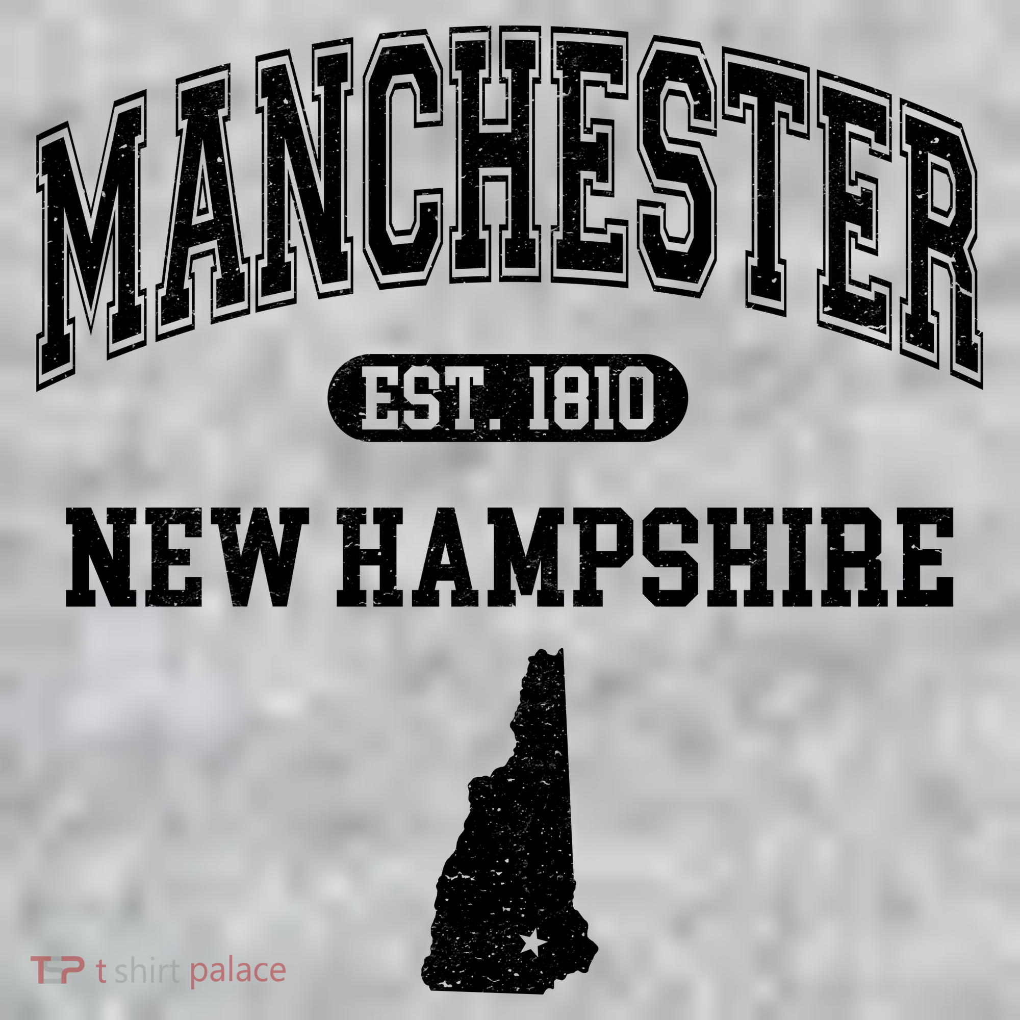 Manchester New Hampshire Est 1810 Varsity Sweatshirt