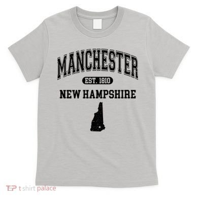 Manchester New Hampshire Est 1810 Varsity T-Shirt