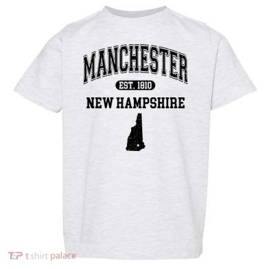 Manchester New Hampshire Est 1810 Varsity Toddler T-Shirt