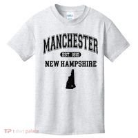 Manchester New Hampshire Est 1810 Varsity Kids T-Shirt thumb 0
