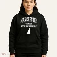 Manchester New Hampshire Est 1810 Varsity Hoodie thumb 5