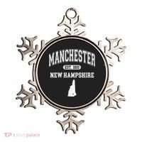Manchester New Hampshire Est 1810 Varsity Ornament thumb 0