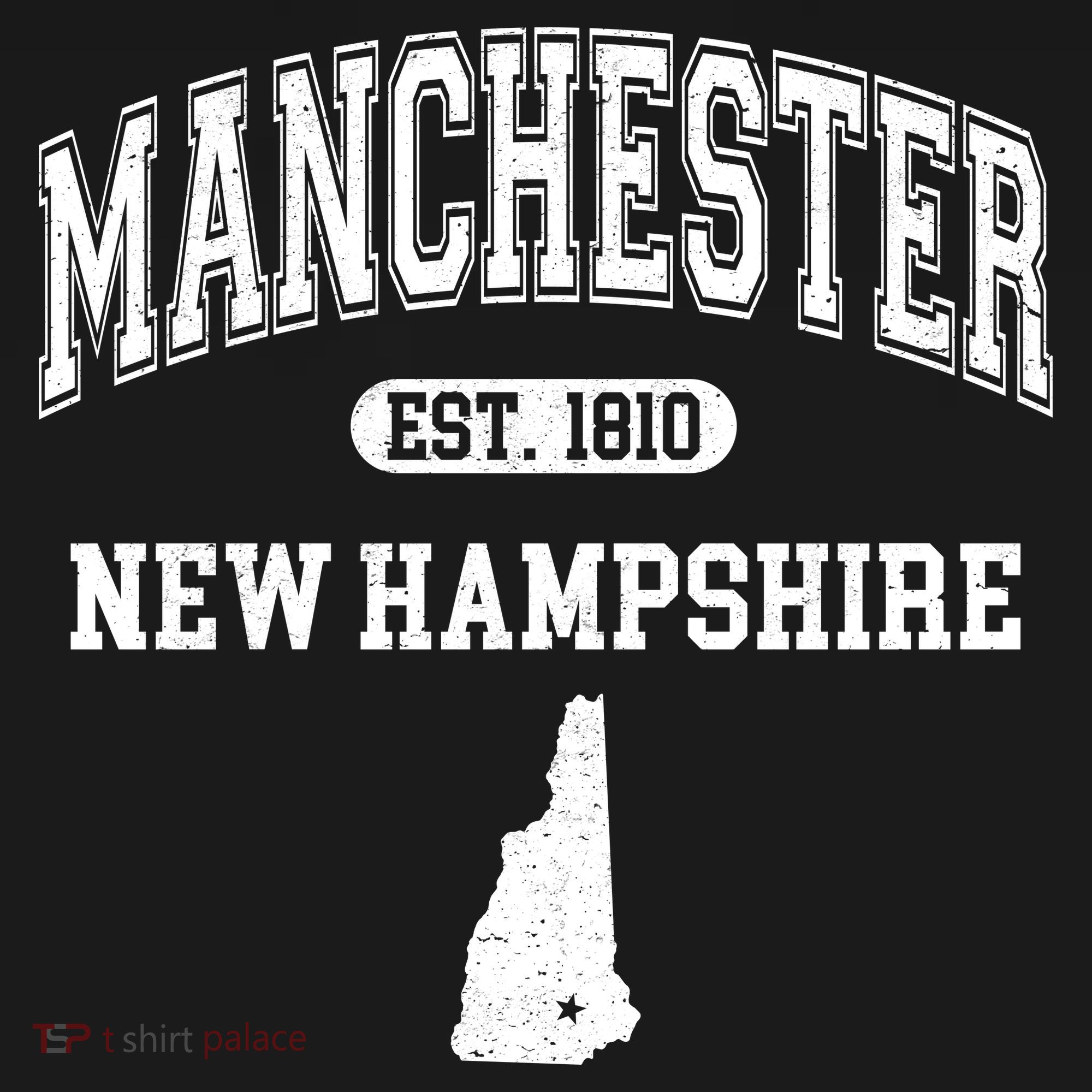 Manchester New Hampshire Est 1810 Varsity Women's Tank Top