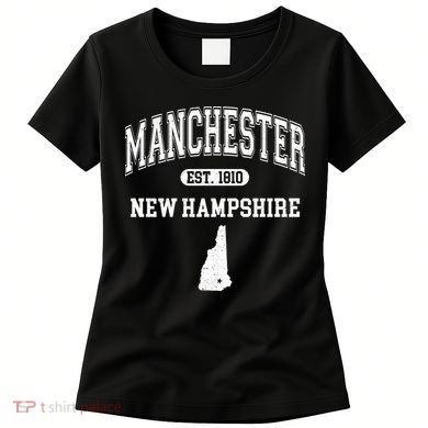 Manchester New Hampshire Est 1810 Varsity Women's T-Shirt