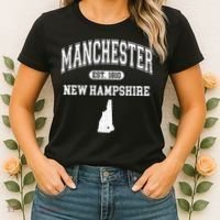 Manchester New Hampshire Est 1810 Varsity Women's T-Shirt thumb 2