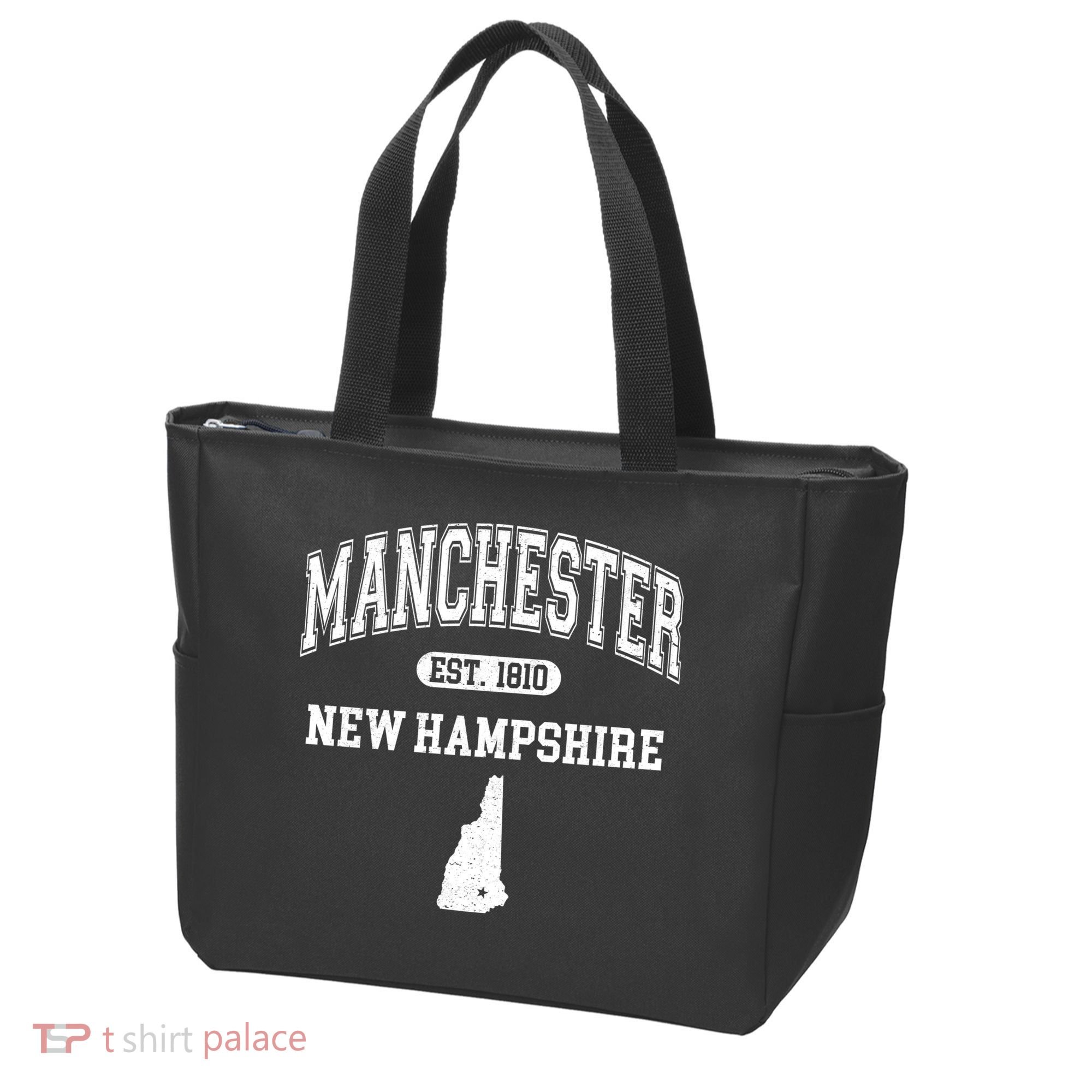 Manchester New Hampshire Est 1810 Varsity Tote Bag