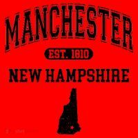 Manchester New Hampshire Est 1810 Varsity Santa Hat thumb 1