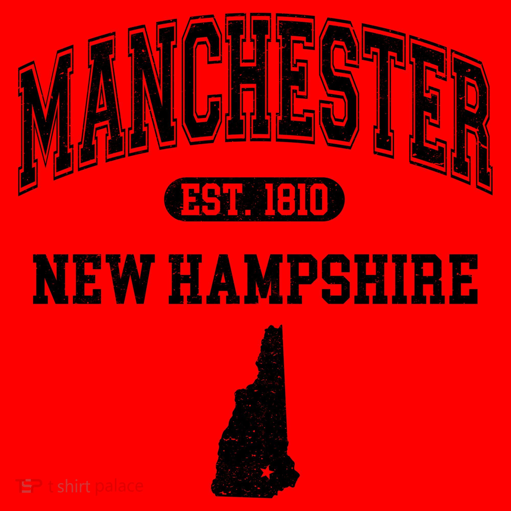 Manchester New Hampshire Est 1810 Varsity Santa Hat