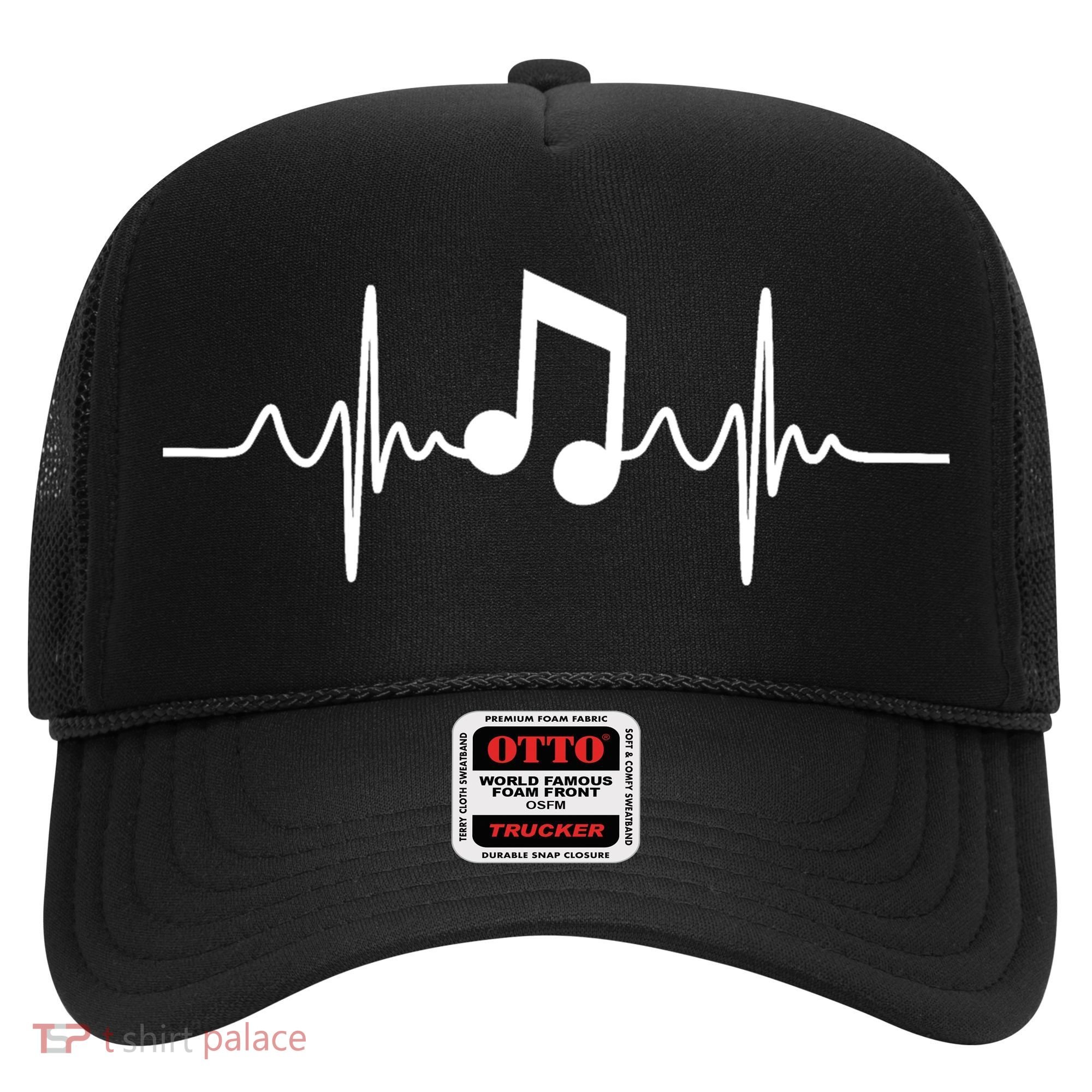 Music Note Heartbeat Pulse Hat