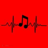 Music Note Heartbeat Pulse Santa Hat thumb 1