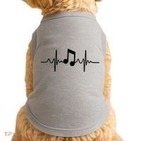 Music Note Heartbeat Pulse Doggie Tank thumb 0