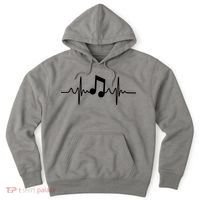 Music Note Heartbeat Pulse Hoodie thumb 0