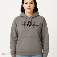 Music Note Heartbeat Pulse Hoodie thumb 5