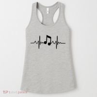 Music Note Heartbeat Pulse Women's Tank Top thumb 0