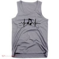Music Note Heartbeat Pulse Tank Top thumb 0