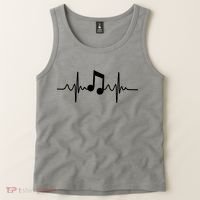 Music Note Heartbeat Pulse Tank Top thumb 2