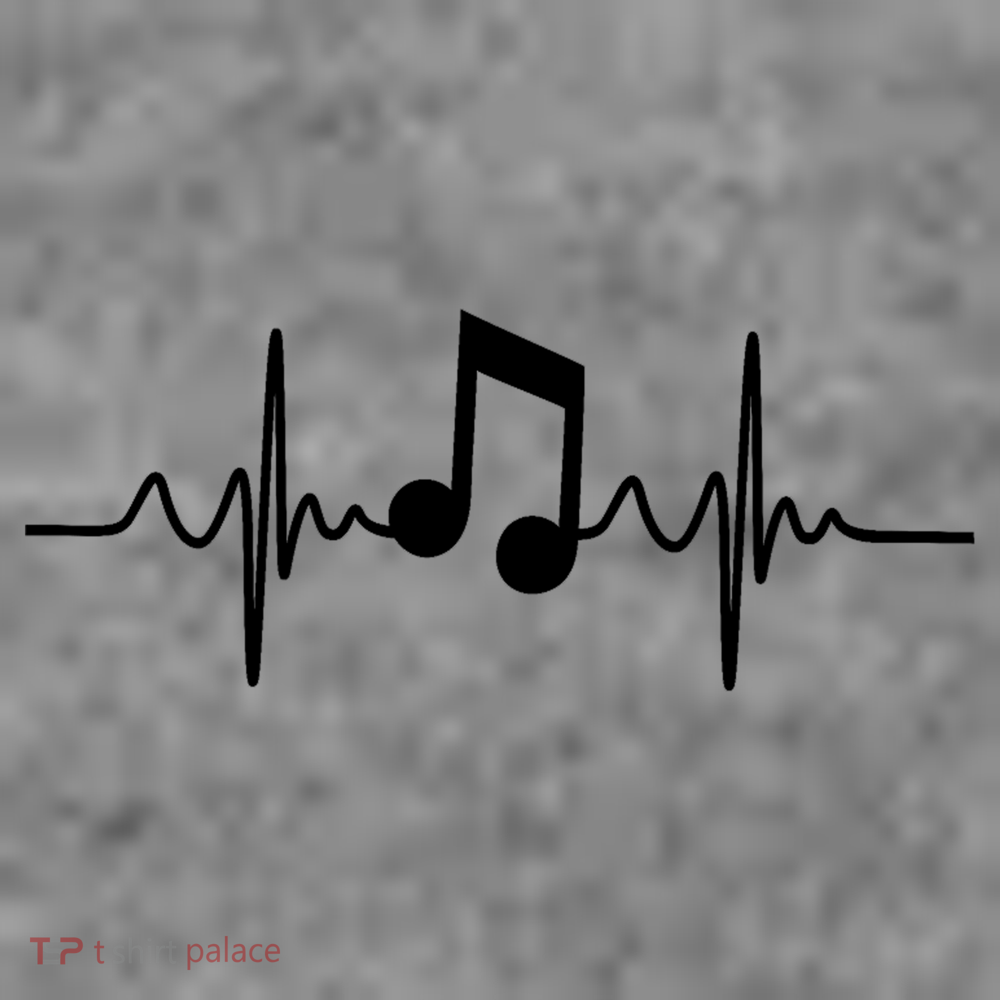 Music Note Heartbeat Pulse Tank Top