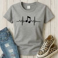 Music Note Heartbeat Pulse Women's T-Shirt thumb 3