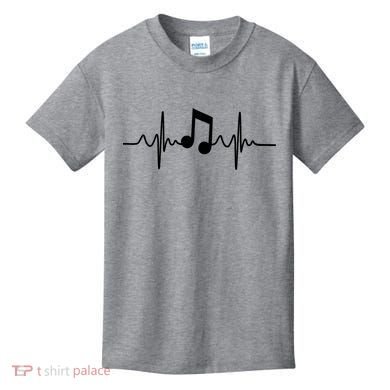 Music Note Heartbeat Pulse Kids T-Shirt