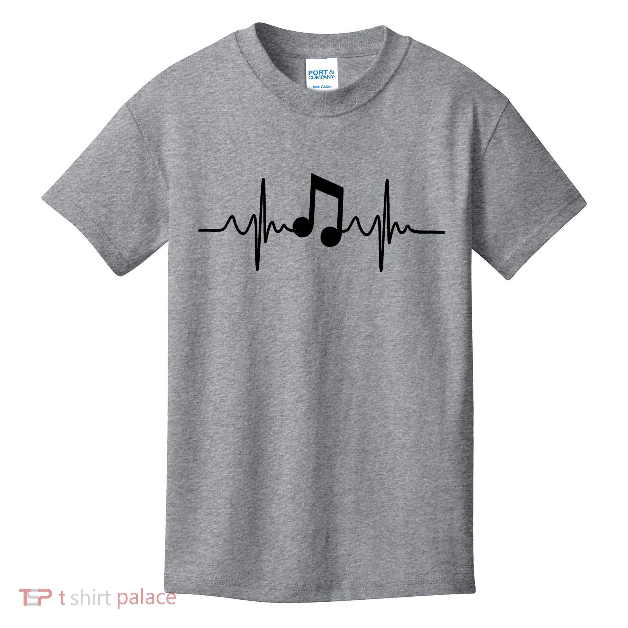 Music Note Heartbeat Pulse Kids T-Shirt